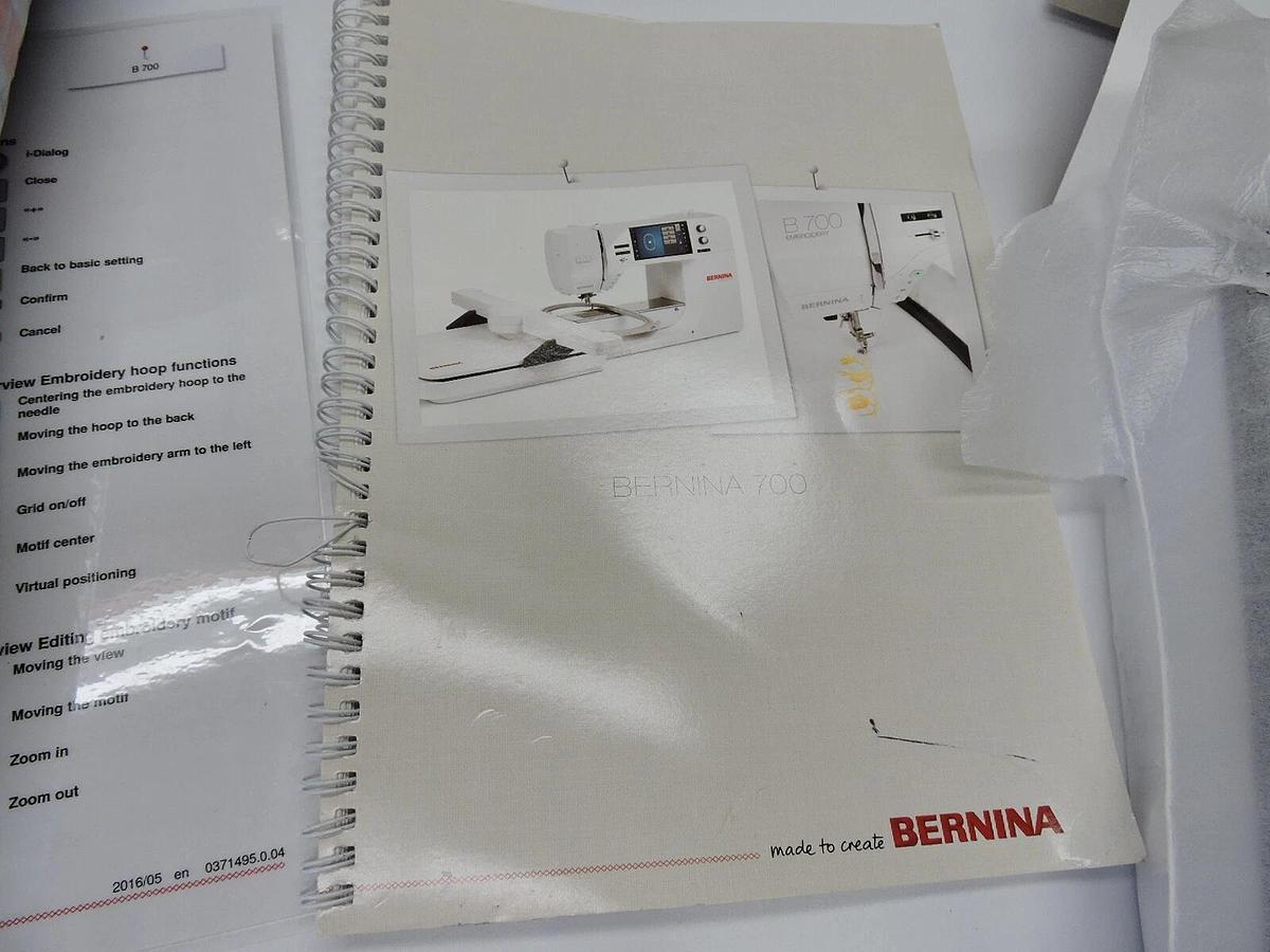 Bernina B700 Embroidery Machine - NEW NEVER USED- Minor Freight Damage!