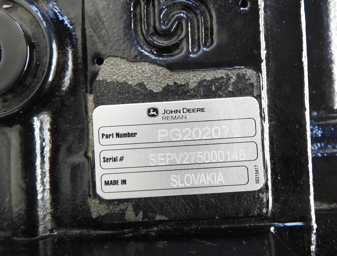 GENUINE John Deere PG202079 Hydraulic Pump RE195820, 707473AT OEM!