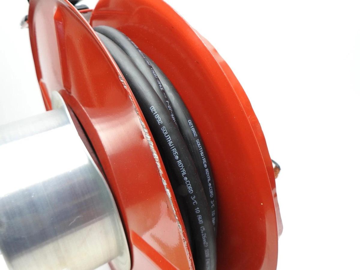 Reelcraft 2XJC5 Extension Cord 50 ft Reel Junction Box Flying Lead 125/240V AC