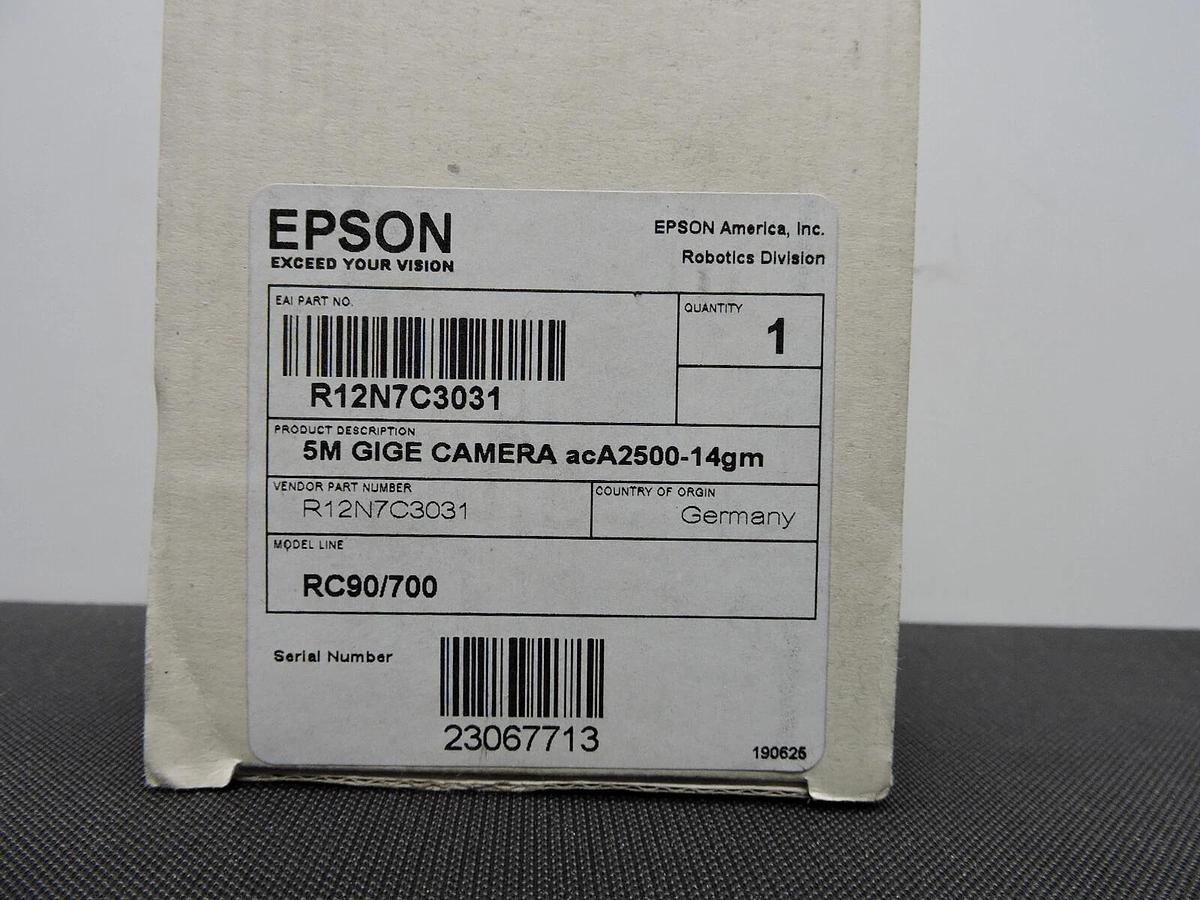 Epson ACA2500-14gm 5M GIGE Camera R12N7C3031 RC90/700 - New Other: Unit is brand