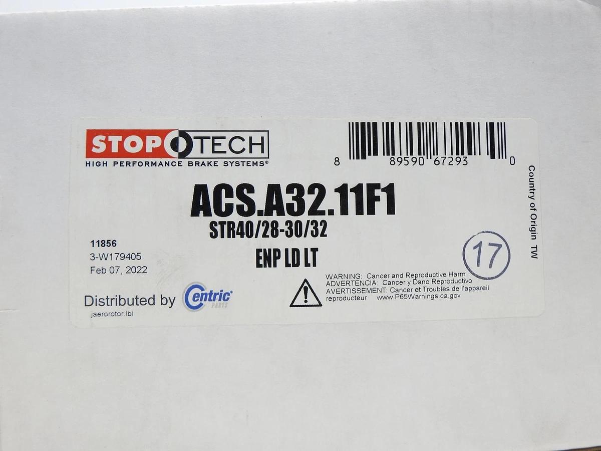 StopTech 97-04 Corvette C5 355x32 Bi-Slot STR-40 Rear Big Brake (LEFT SIDE ONLY)