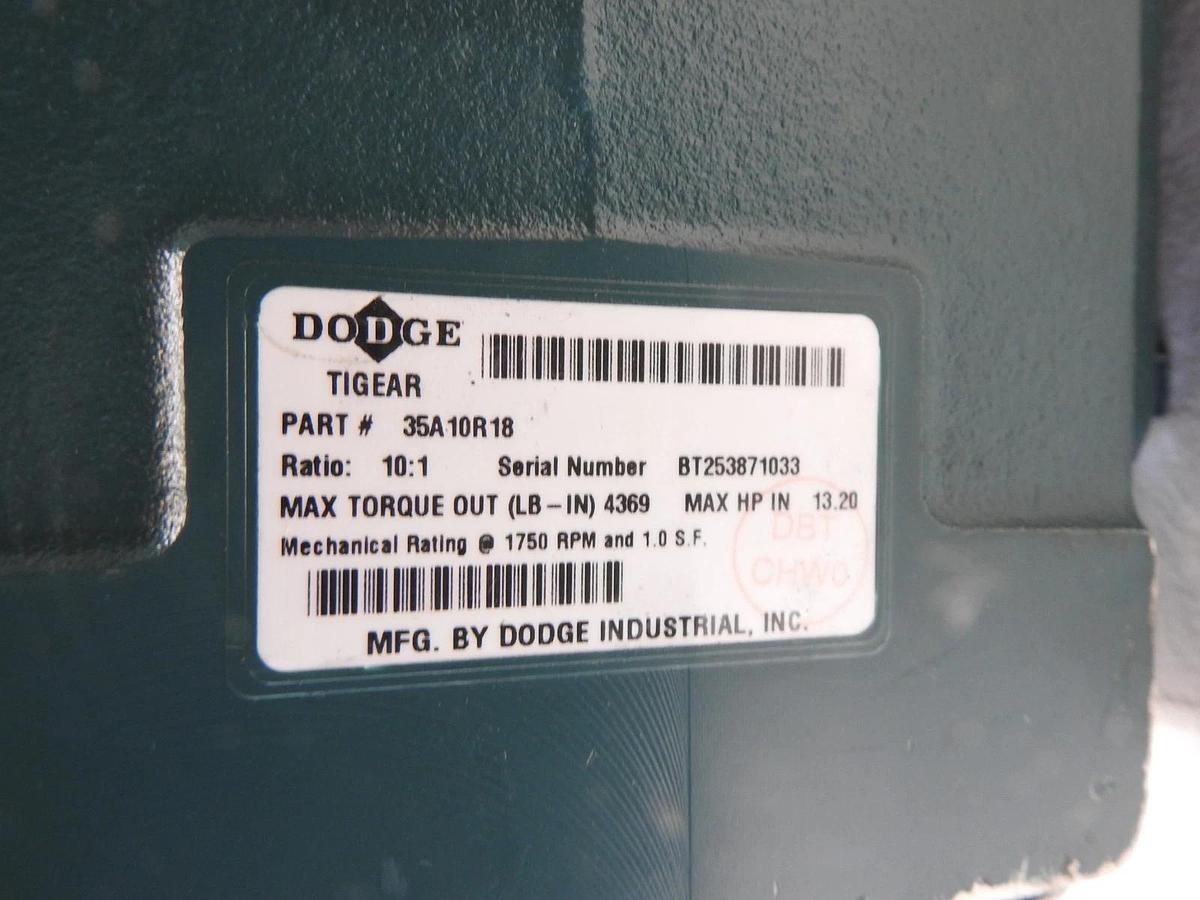 Dodge 35A10R18 TIGEAR-2 Right Angle Worm Gear Reducer - OEM NEW