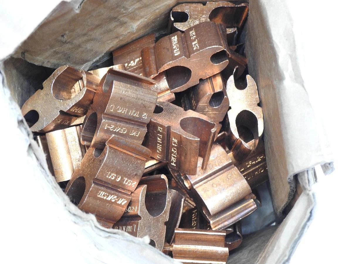 50 pk Blackburn CF402-1 4/0 to 2/0 AWG Copper Compression H-Tap Connector