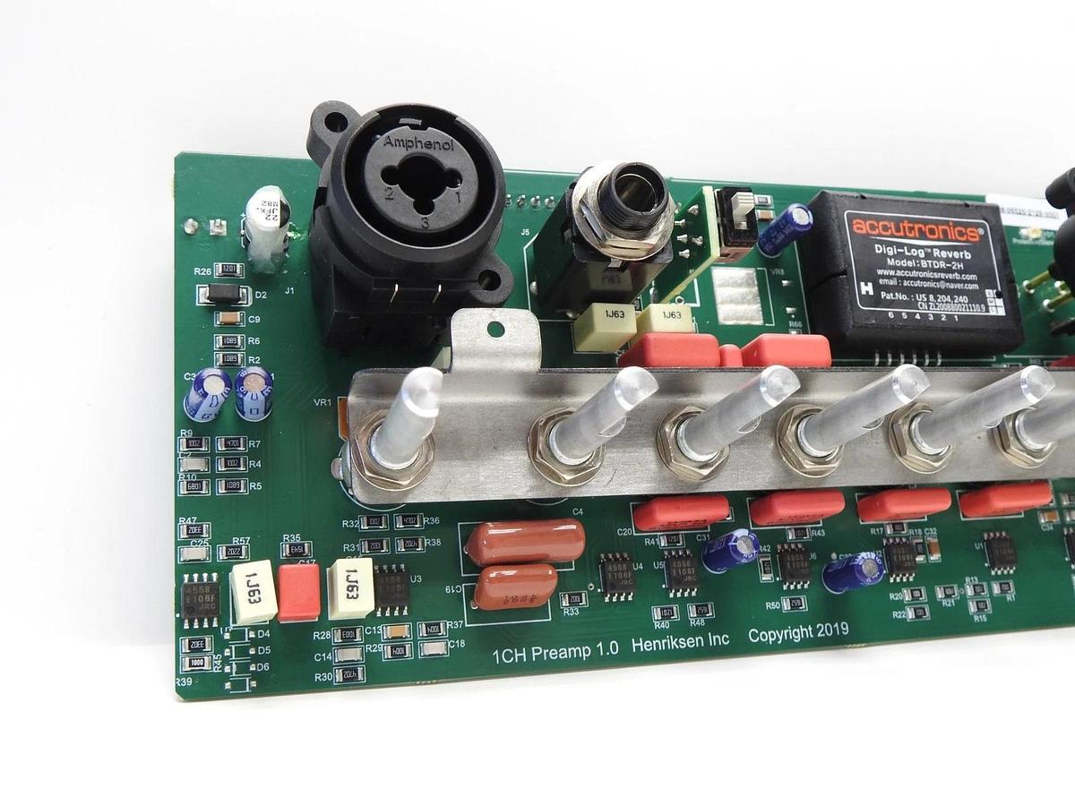 Henricksen Amplifier 1CH Preamp 1.0 Circuit Board PCB Replacement Inlet Control