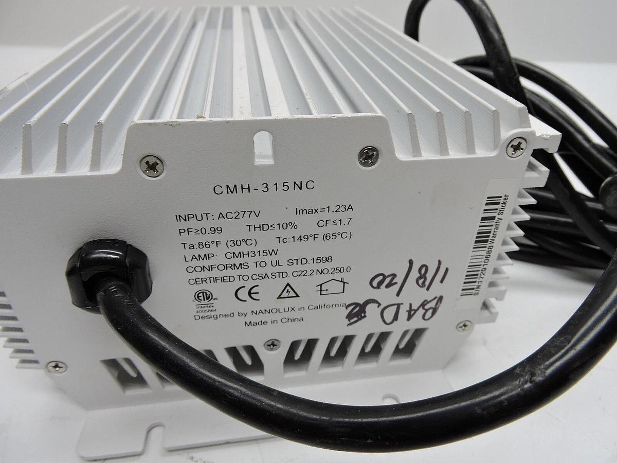 (LOT OF 4) Nanolux CMH 315 Remote Ballast - 120/240v CMH 315W - ASIS READ!