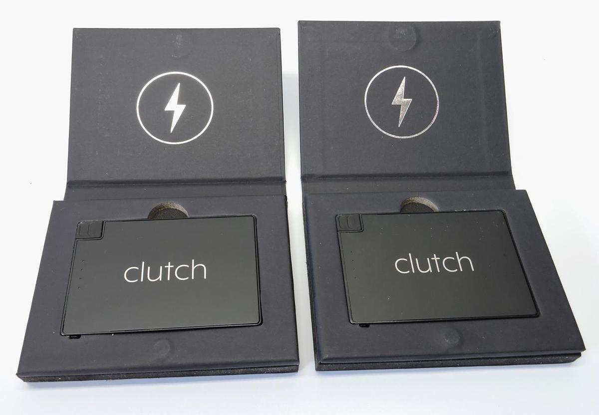 (2pk) Clutch World's Thinnest Portable Charger V3 for Apple Black - BRAND NEW!