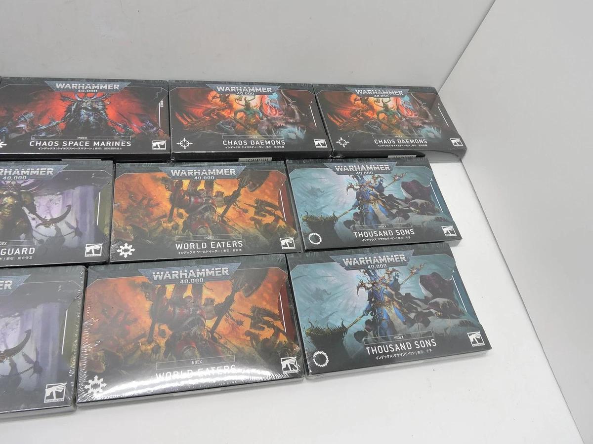 Warhammer 40K Armies Of Chaos Index Card BUNDLE Chaos English 40-28 - NEW!