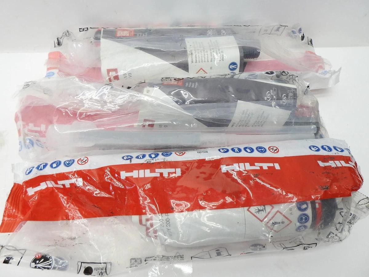 Lot of 3 - Hilti HIT-HY 200-A V3 Adhesive Anchor Epoxy, 11.1 fl oz FEB 28 2026