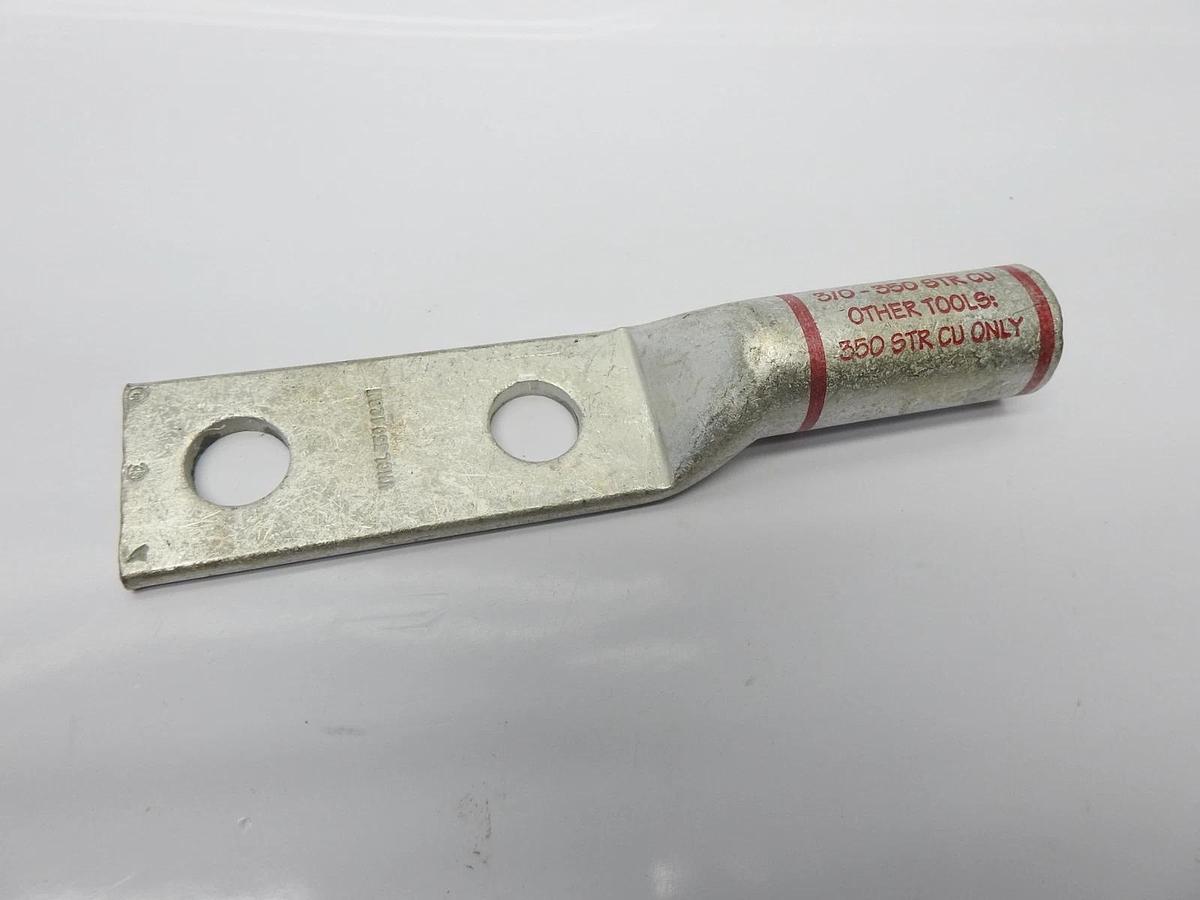10/pk Hubbell SQUARE D VHCL 35012BN 3/0 or 350 2 Hole Straight Long Barrel -NEW