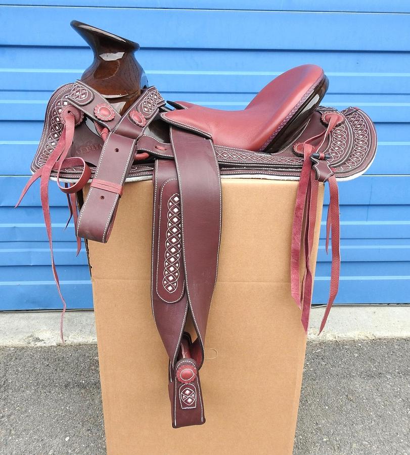 Alpha Mounturas Show Saddle High-Gloss Shaft Alpha Saddle NEW w/ Shipping Damage
