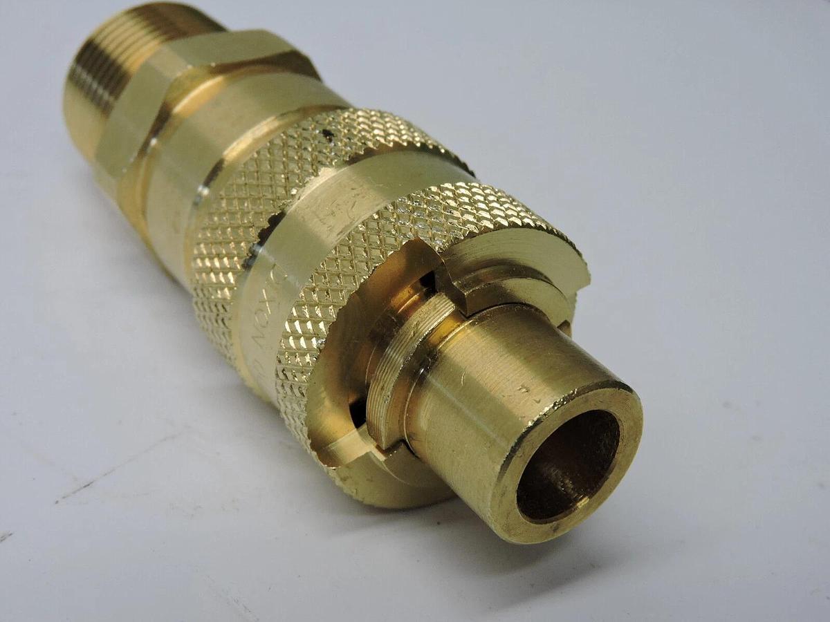 (Lot of 19) - Dixon Valve 6DM6-B Brass Automatic 3/4" Coupler x 3/4" - 14 NPTF