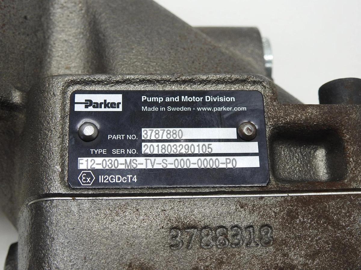 Parker 3787880 / F12-030-MS-TV-S-000-0000-P0 F12-030 Series Bent Axis Fixed NEW