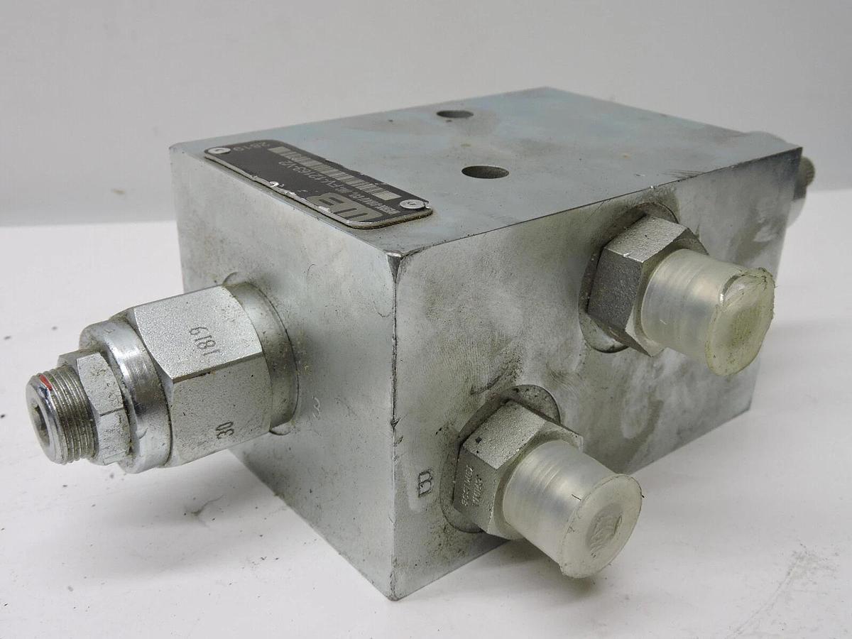 Werk Brau FV-12163-V2 Hydraulic Manifold Block w/ Cartridge Valves