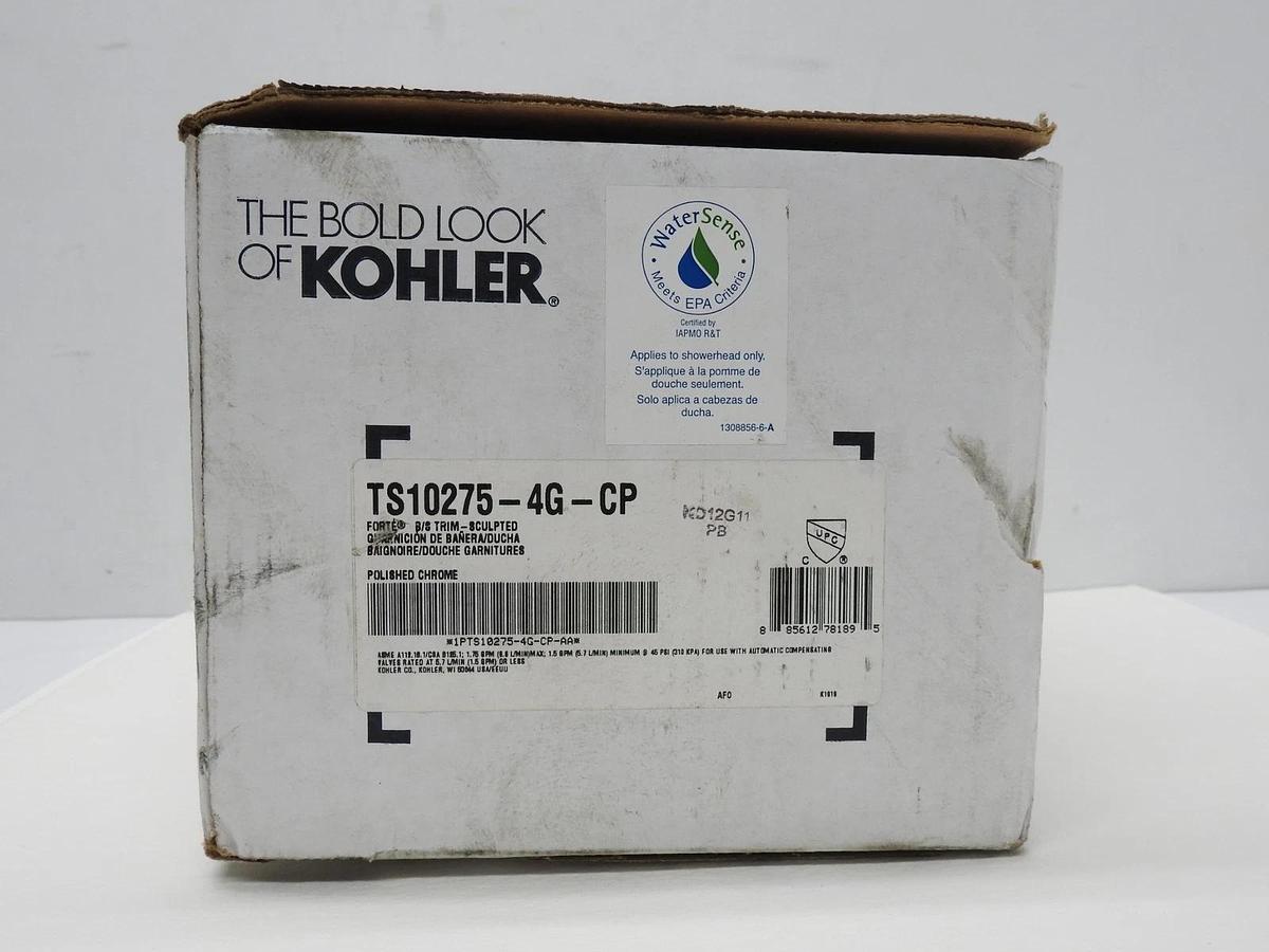Kohler K-TS10275-4G-CP Forte Shower/Tub Trim, Polished Chrome - NOB NEW!