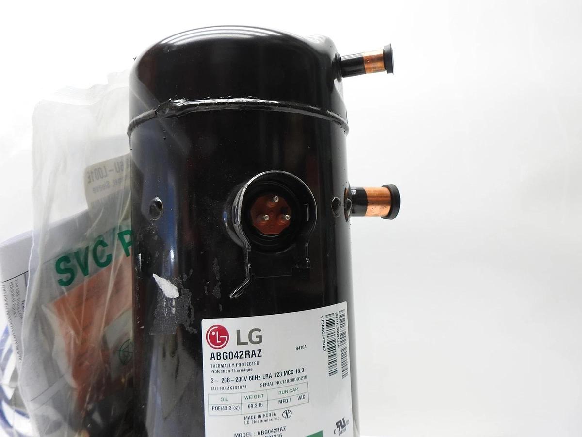GENUINE LG ABG042RAZ Scroll Compressor R410A 208-230V 60Hz LRA 123 MCC 16.3