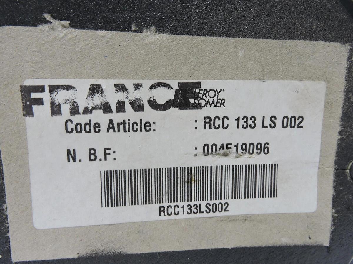 Leroy Somer RCC133LS002 RCC-133-LS-002 Browning Inline Speed Reducer Motor -NEW!