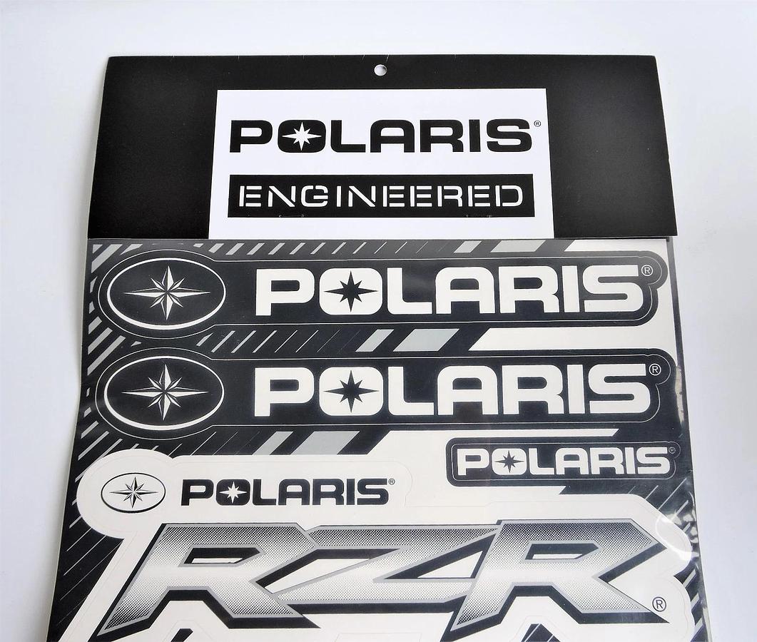 Polaris RZR Black Sticker Decal Sheet Graphics (12" x 18") Genuine OEM 2866261