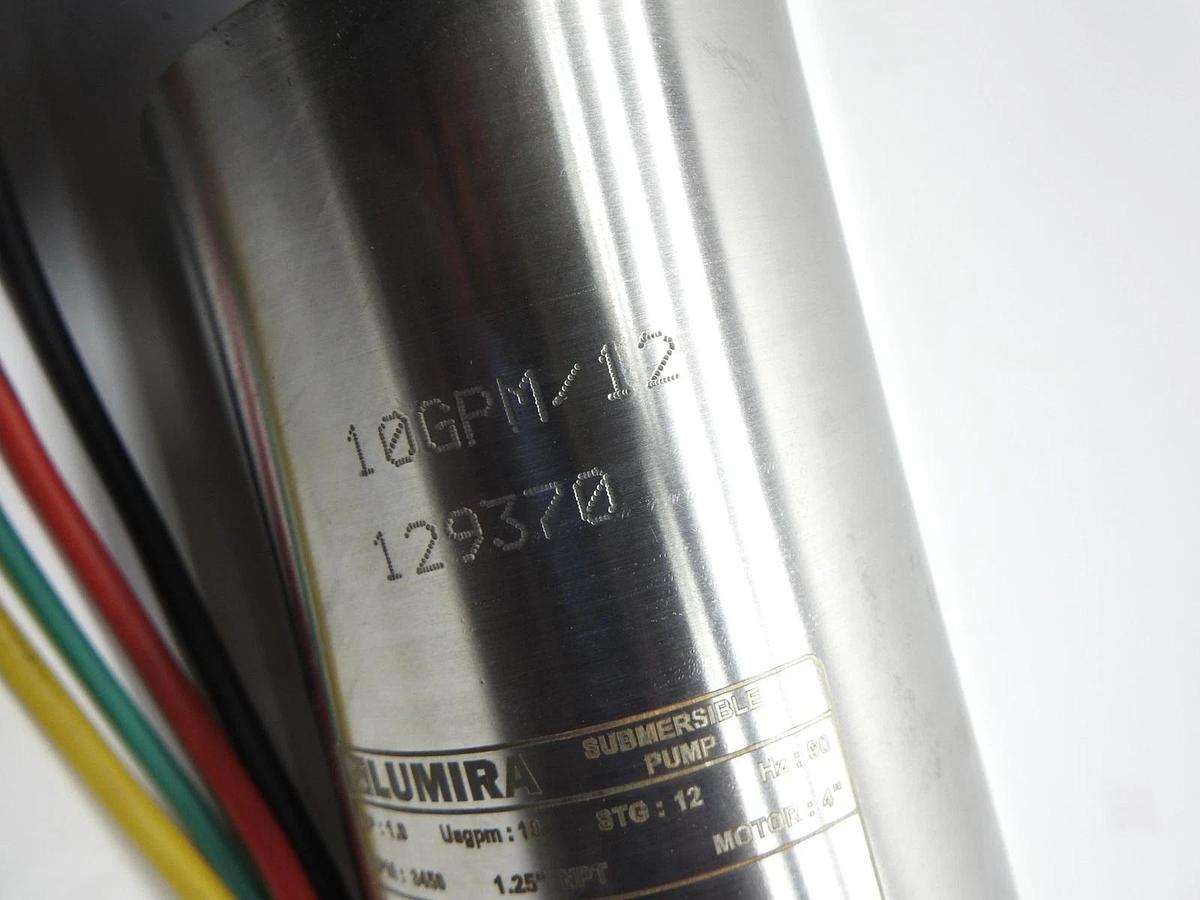 Lumira 4" Submersible Pump + Motor + Control Box 1HP, 10GPM / 12, 1PH - NOB NEW!