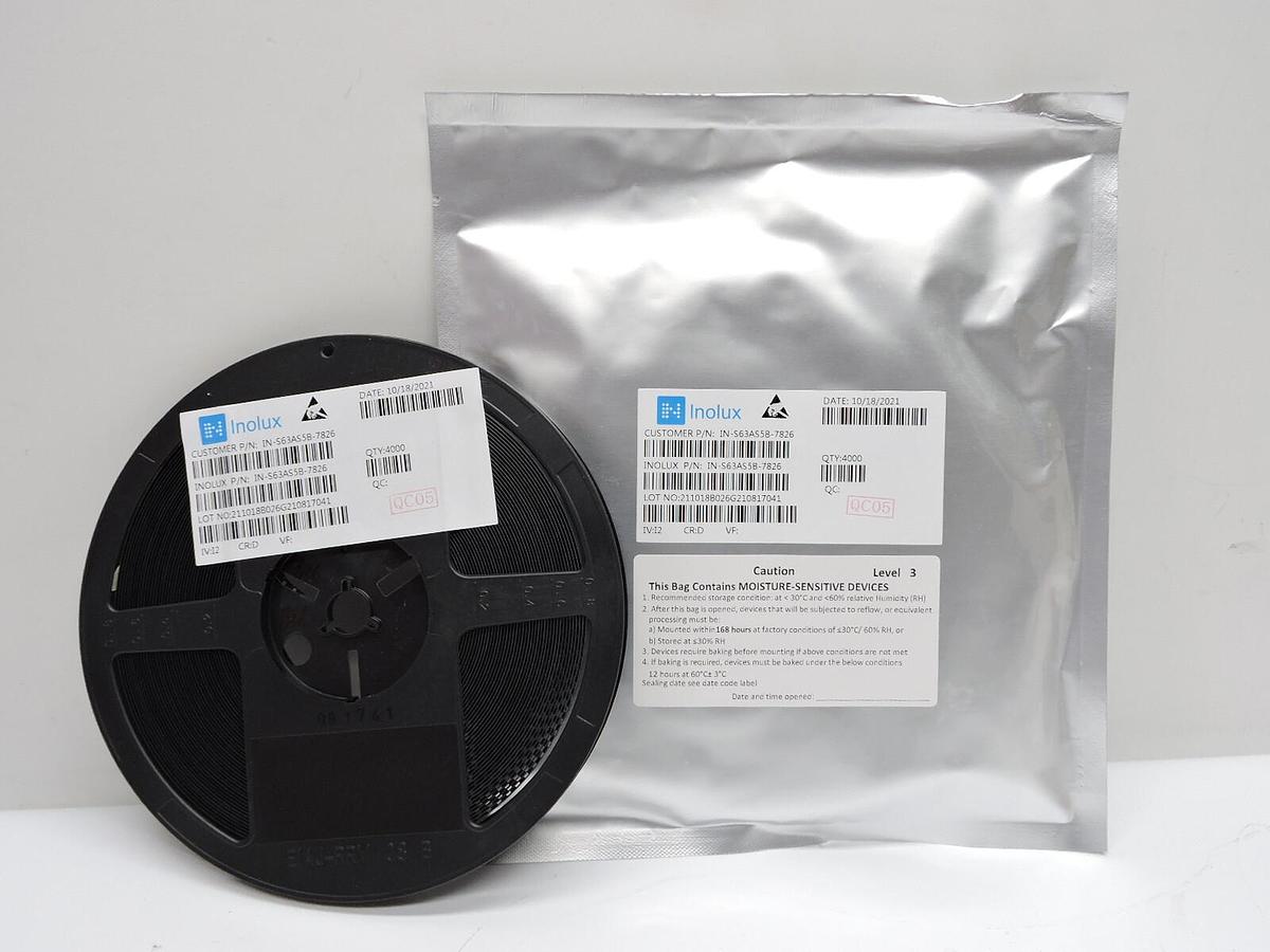 (QTY 4000) Inolux IN-S63AS5B-7826 Blue 467nm LED Indication SEALED!