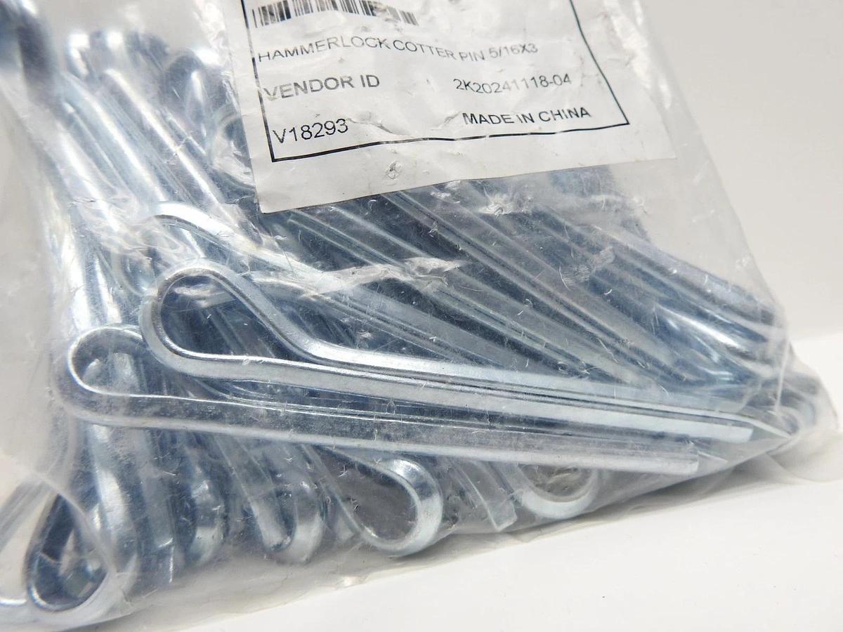 Hammerlock Cotter Pin 5/16" Dia x 3" Long Cotterpin (50 pk)