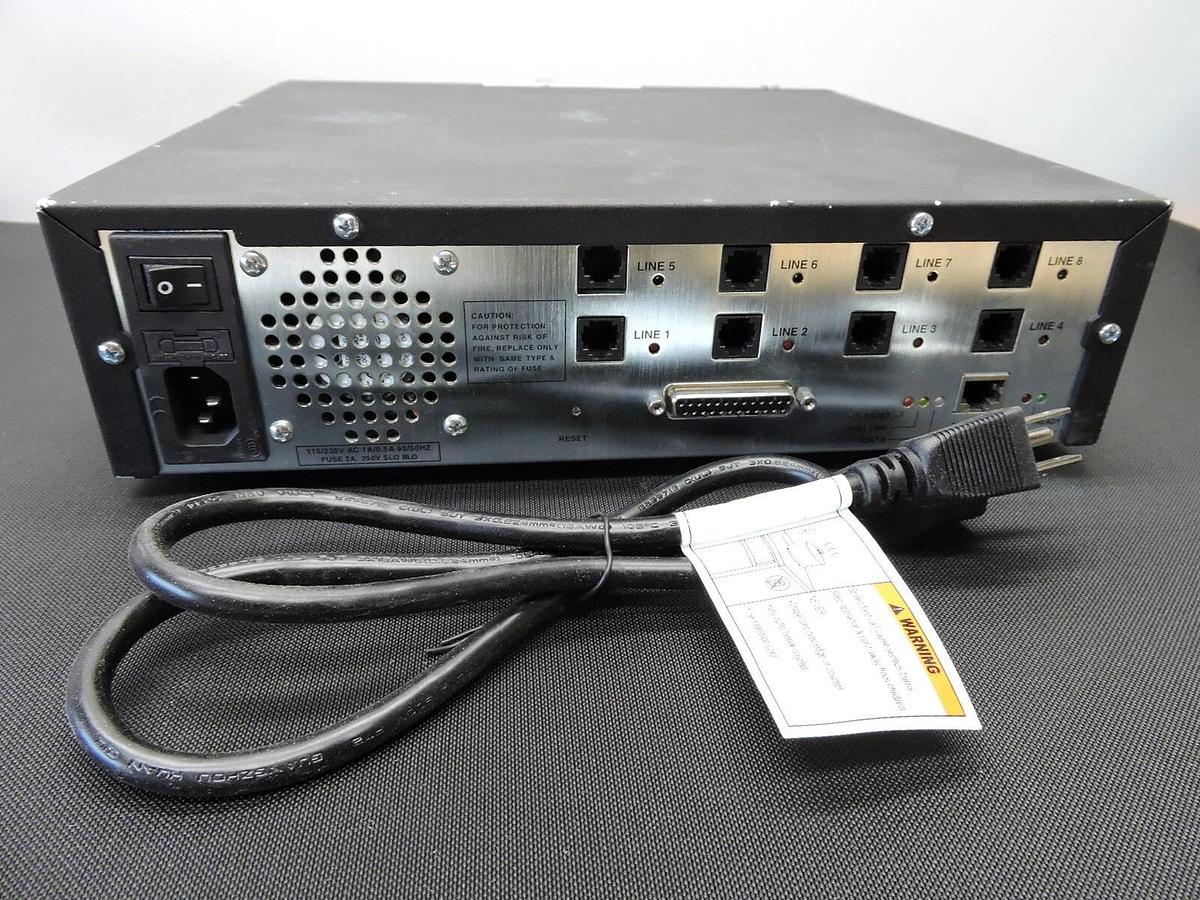 Castelle FaxPress 5000 (8-Line) External Fax / Modem 8-Port Server - USED