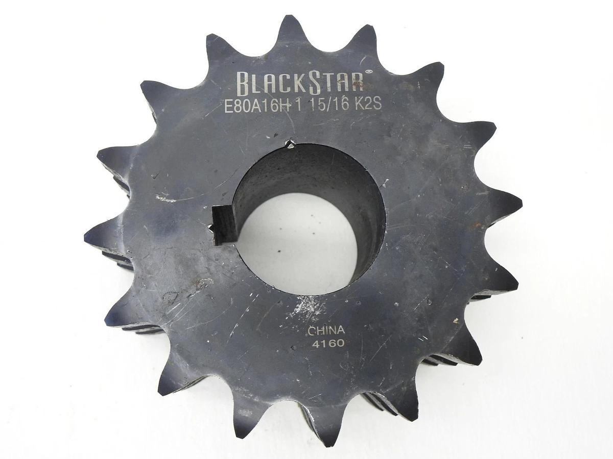 BlackStar E80A16H 1 15/16 Triple Strand Sprocket 16 Teeth, 4160 - BULK NEW