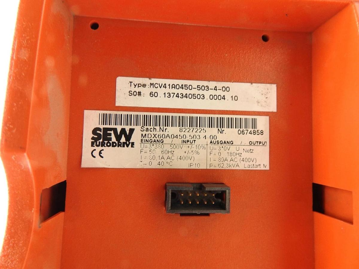 SEW Eurodrive MOVIDRIVE MCV41A0450-503-4-00 w/ MDX60A0450-503 4-00