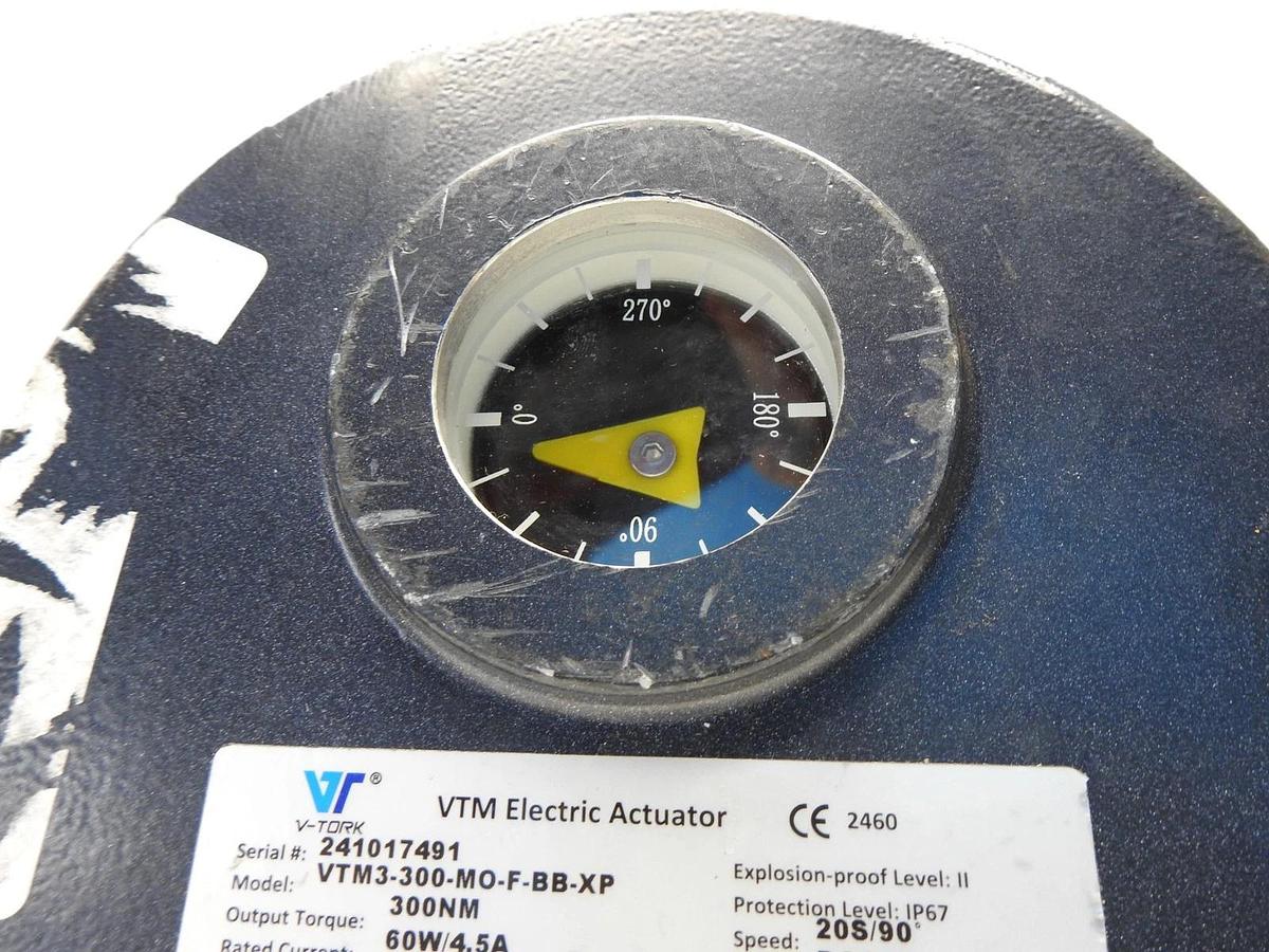 Vtork VTM Electric Actuator VTM3-300-MO-F-BB-XP | 60W/4.5A 300NM DC24V 3/4NPT