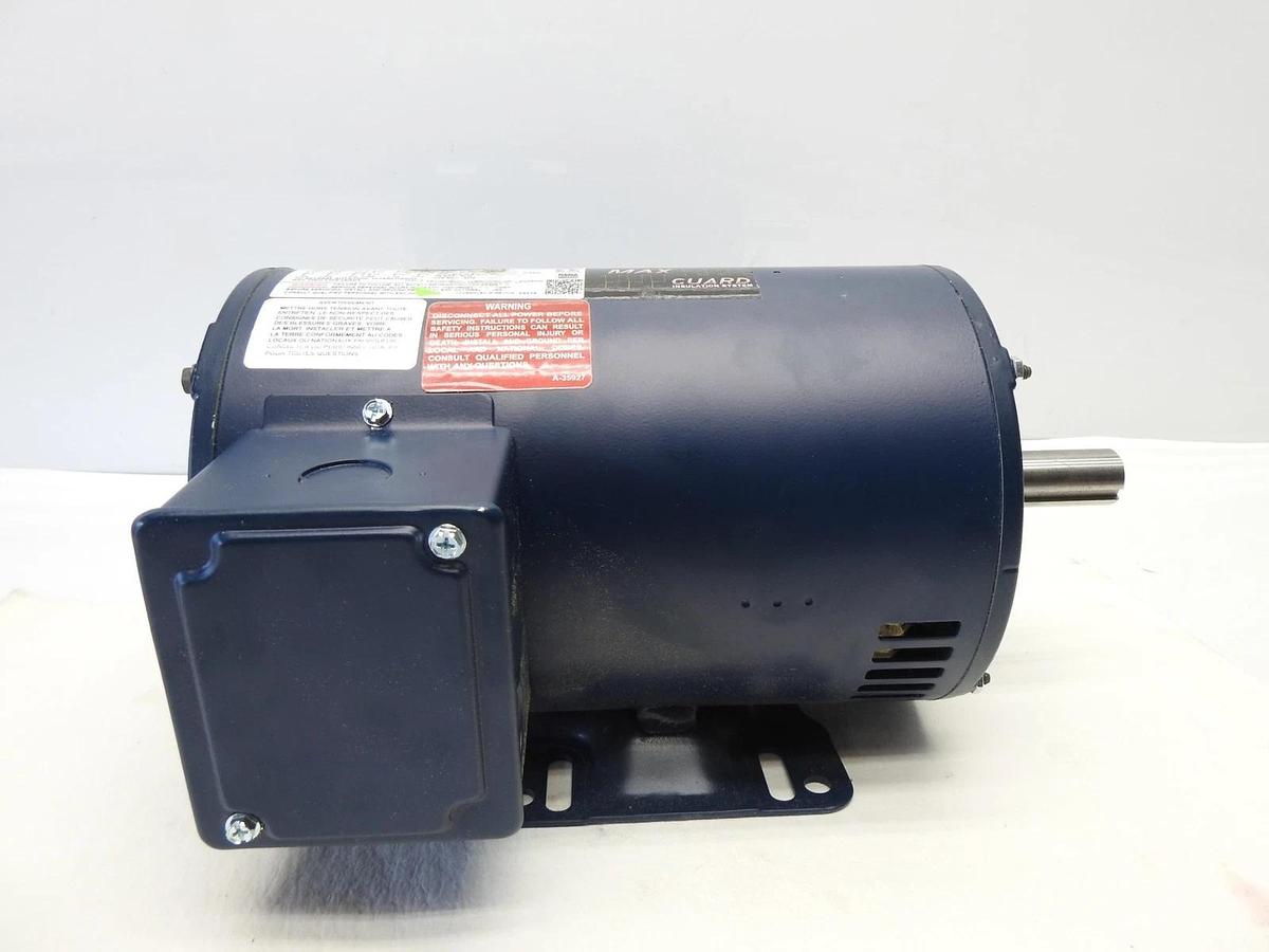 Marathon Electric Motor 143T Series PH 3, 0.75KW 143TTF