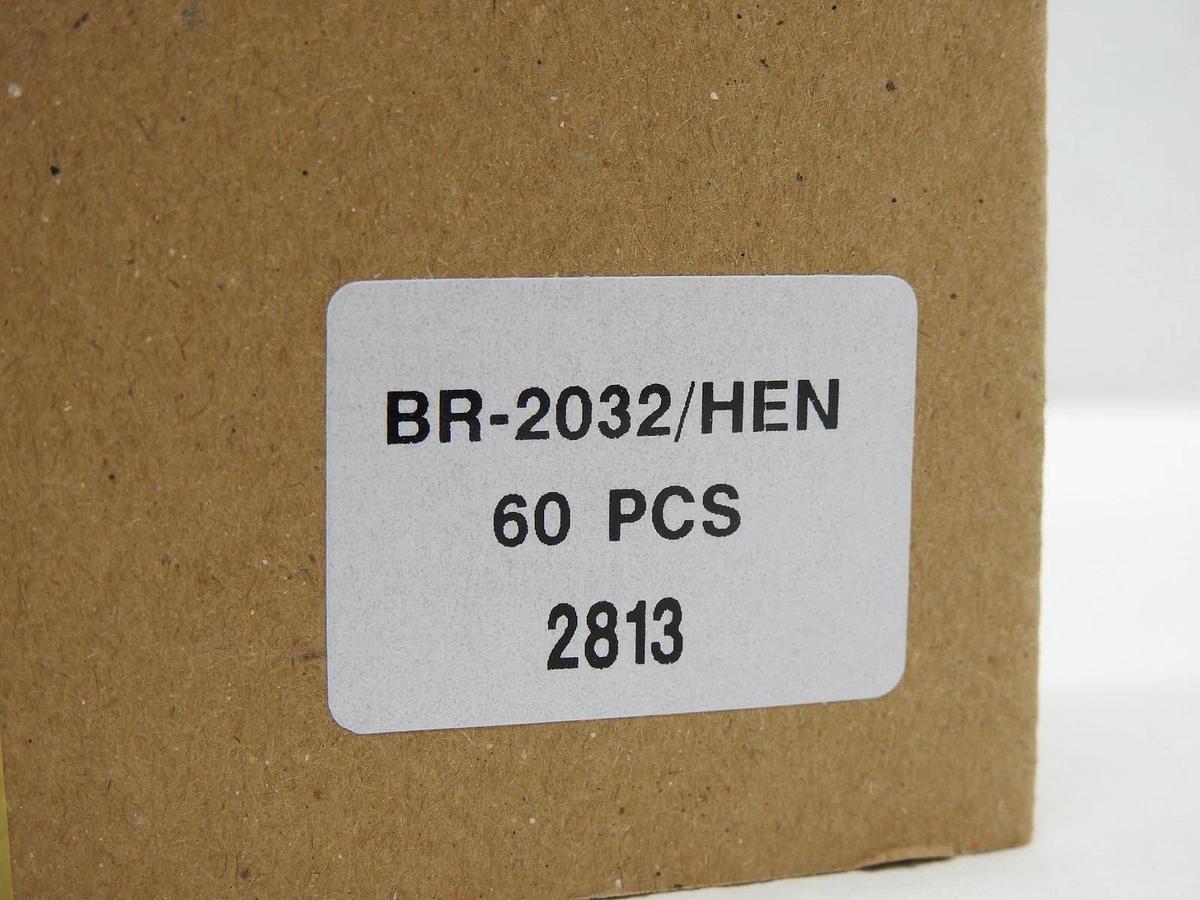 (60/Box) Panasonic BR2032/HEN 3V Lithium Battery w/ Solder Tabs