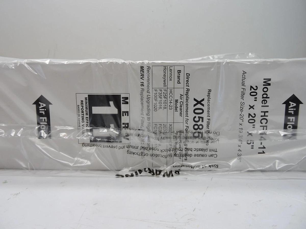 (Lot of 4) Lennox Model X0585 Air Cleaner Filter Media - 20 x 20 x 5