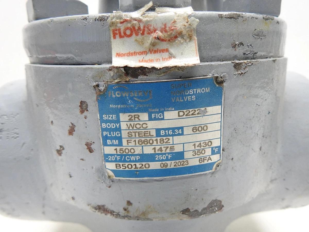 Flowserve 2R 600 D2224 WCC Steel F1660182 Plug Valve - OEM GENUINE - NEW