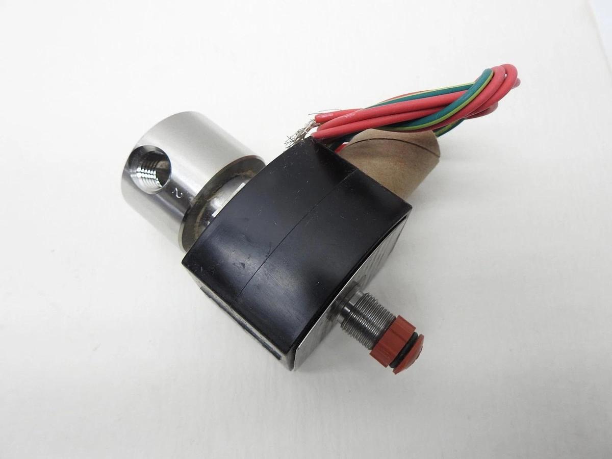 Asco EF8314G301 Solenoid Valve Coil 24VDC 1/4" NPT 3-Way Stainless Steel - NEW!