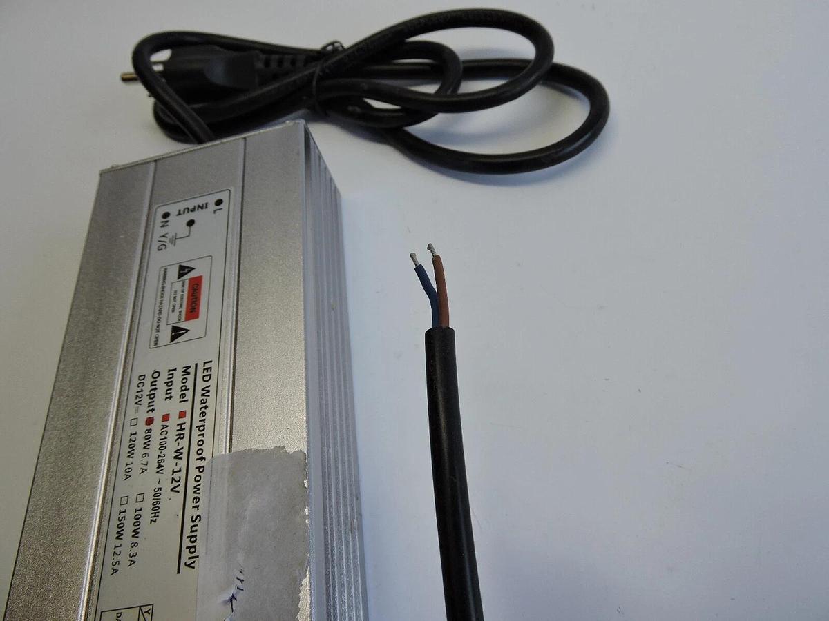 LED Waterproof Power Supply 80W 6.7A IP67 AC100-264V-50/60Hz