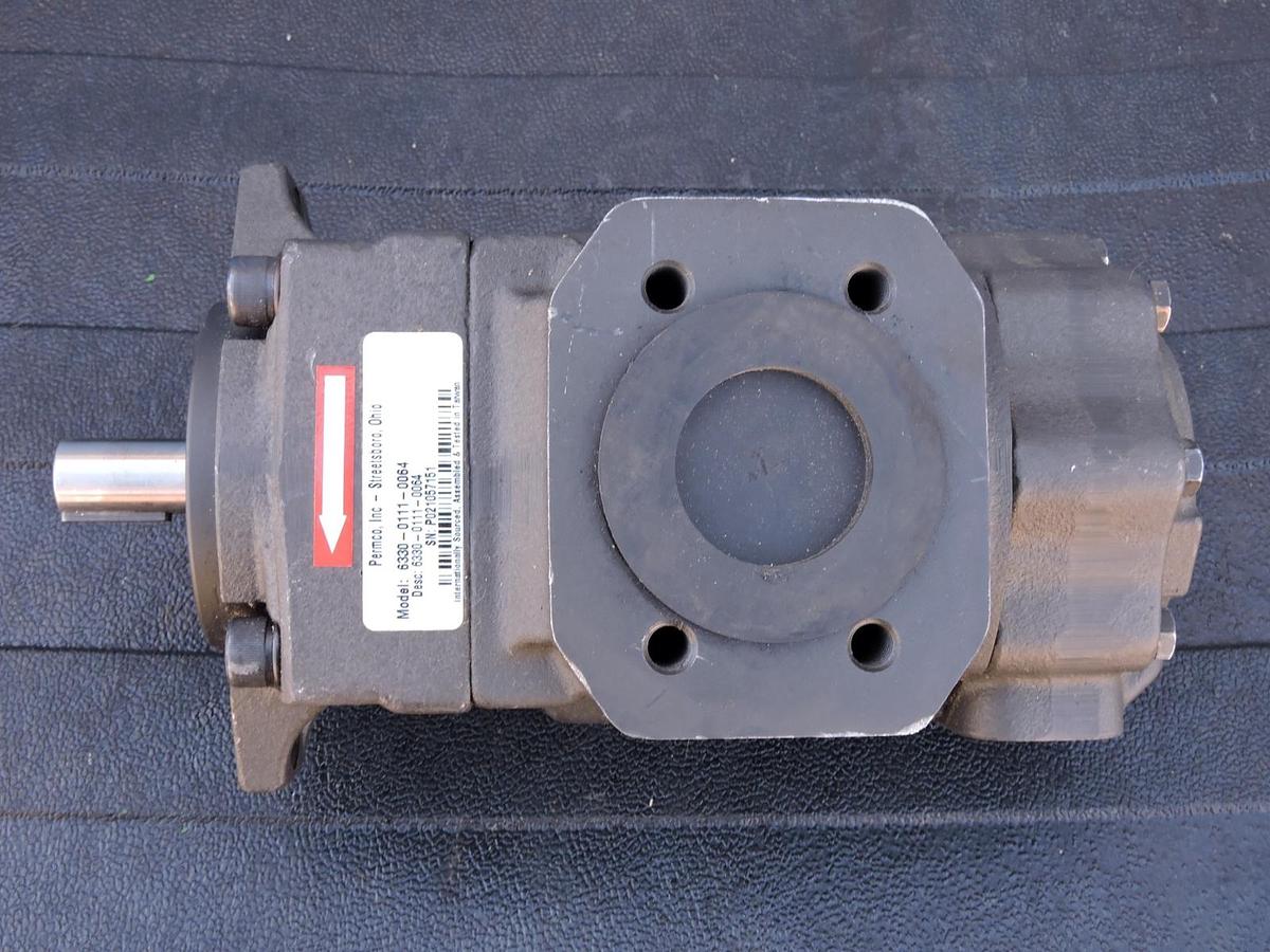 Permco PT6CC Series Hydraulic Vane Double Pump 6330-0111-0064 / 633001110064 NEW