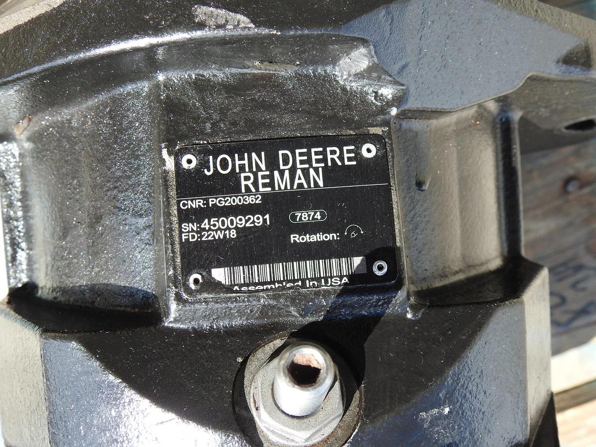 Genuine John Deere PG200362 Hydraulic Propel Axial Piston Motor R986120559 REMAN