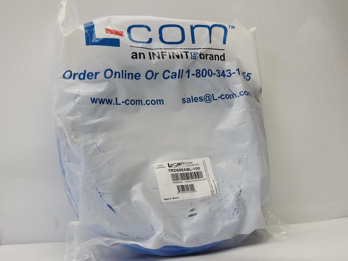 100ft L-COM TRD695ABL-100 Premium Blue Cable RJ45/RJ45 TRD695ABL100 - NEW!