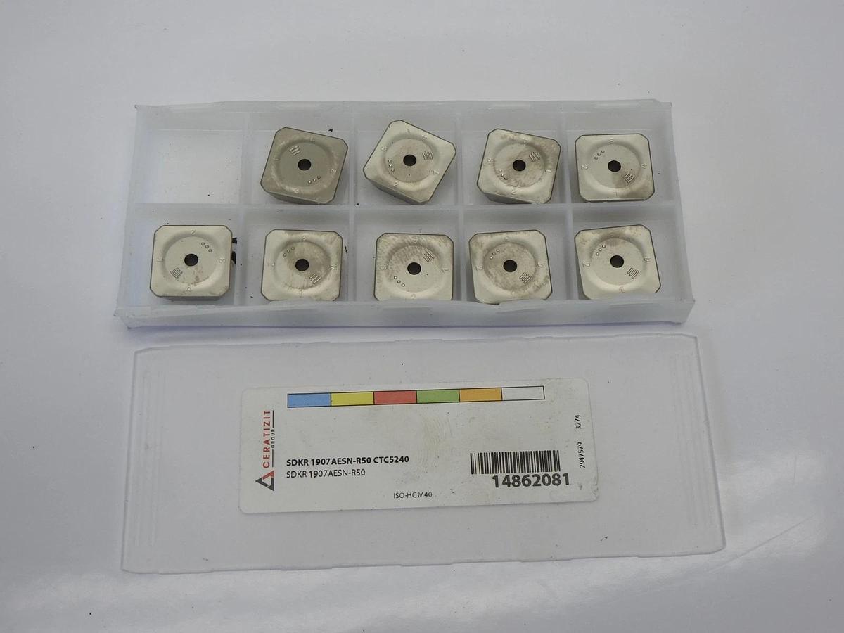 9-pk Ceratizit SDKR 1907 AESN-R50 CTC5240 Inserts #14862081