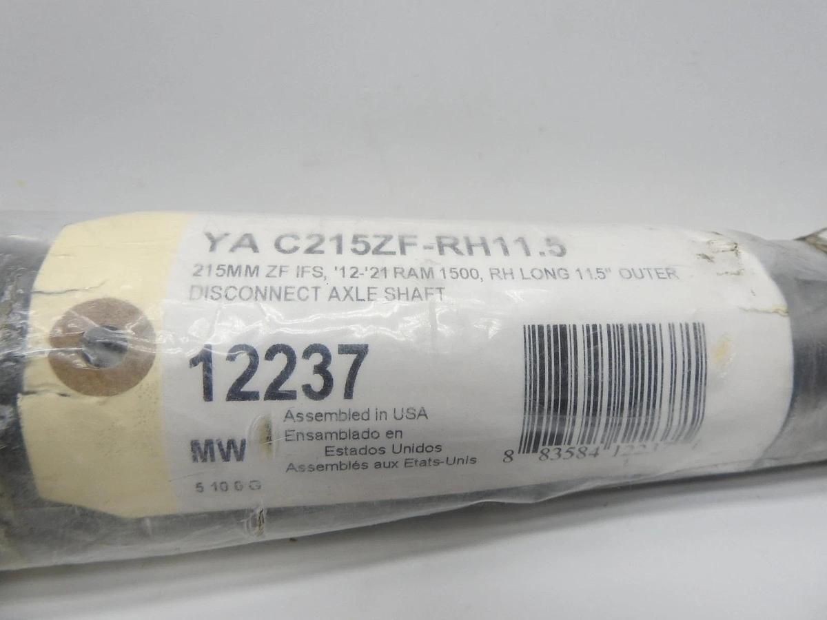 Yukon Alloy Steel Front Outer Axle for 2011-up Ram 1500, 11.5” Long - NEW!