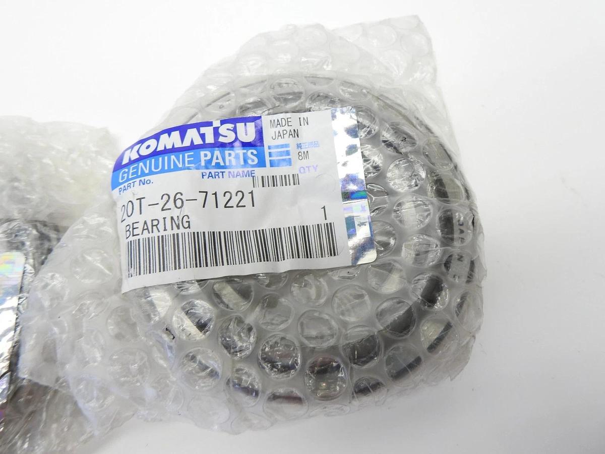Lot of 2 - Genuine Komatsu 20T-26-71221 Excavator Bearing OEM NEW