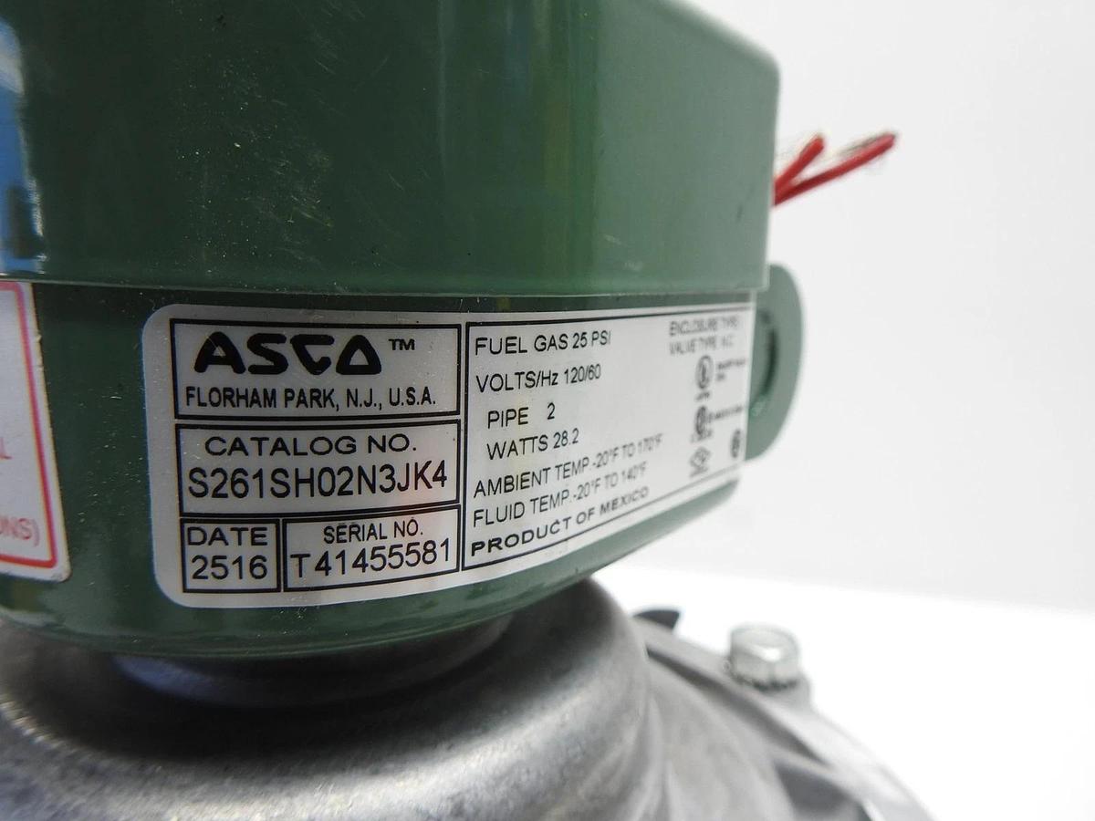 ASCO S261SH02N3JK4 2 Inch NPT Gas Shutoff Valve - 2 Way - OEM BULK NEW!