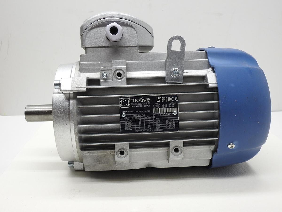 Motive 100LB-4 Electric Motor kW 3 3ph 400v 50hz - NOB NEW - READ DESC