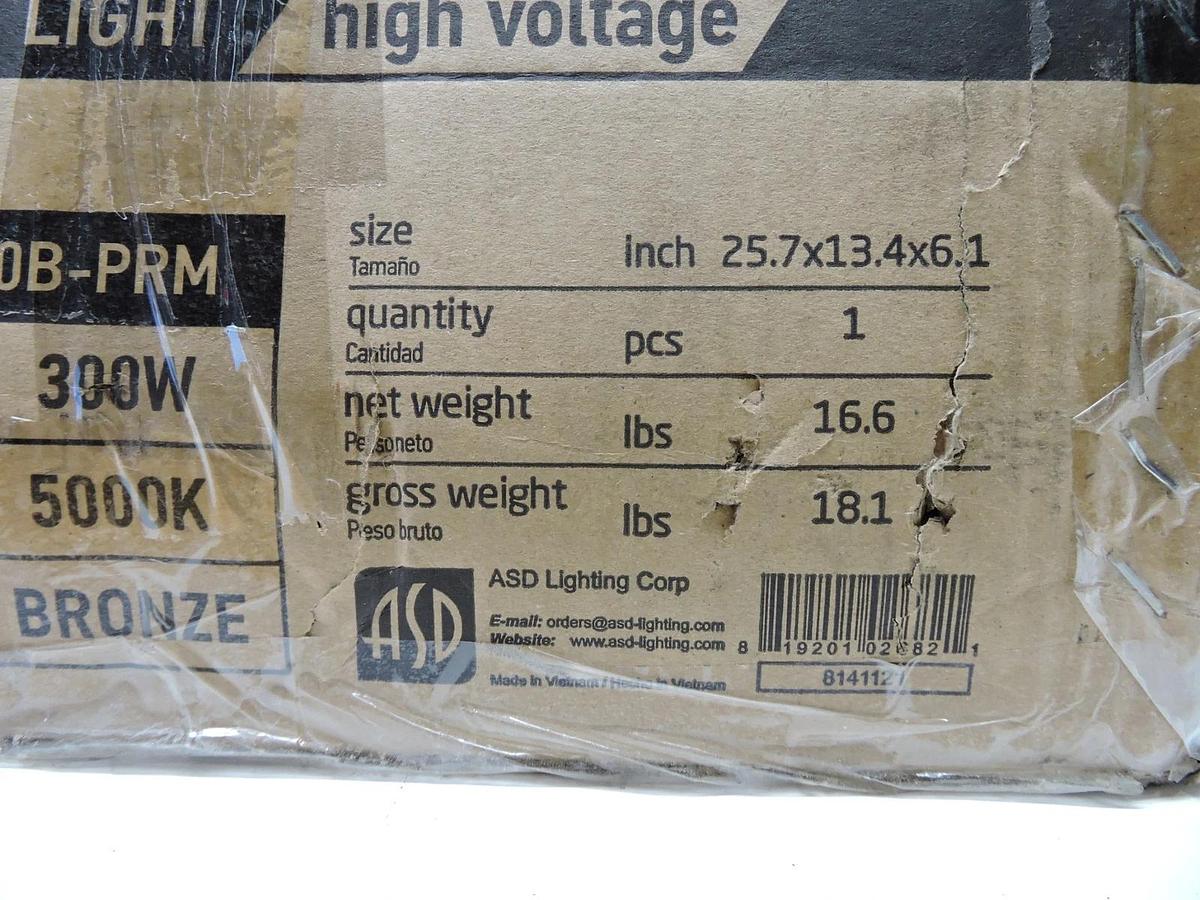 ASD Lighting ASD-LSB2HV-300D50B-PRM LED Area Light LSB2 300W High Bronze Finish