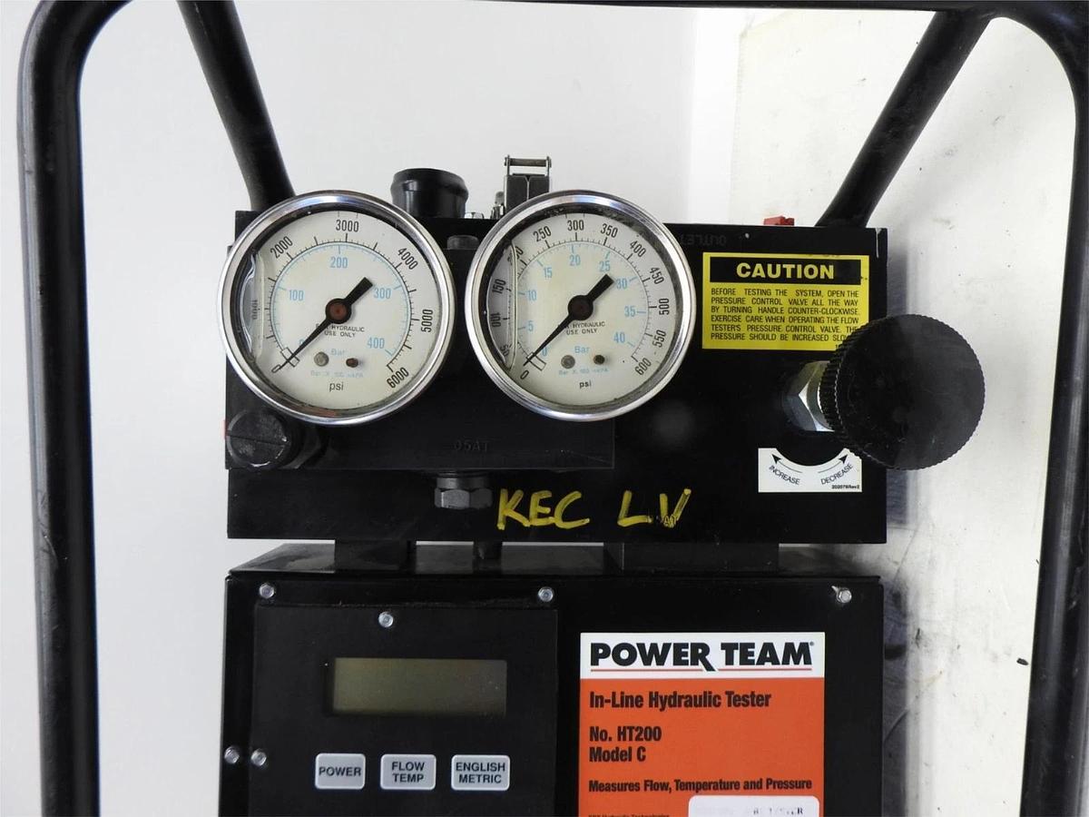SPX Power Team HT200 In-Line Hydraulic Tester 200 GPM 0-5000 PSI - USED NICE -