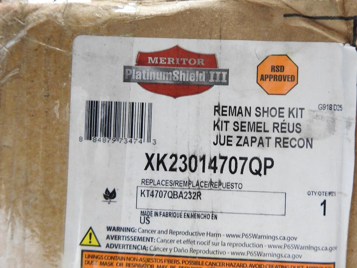 Meritor Relined Brake Shoe Kit 23K GAWR XK23014707QP