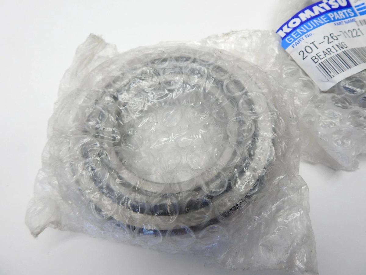 Lot of 2 - Genuine Komatsu 20T-26-71221 Excavator Bearing OEM NEW