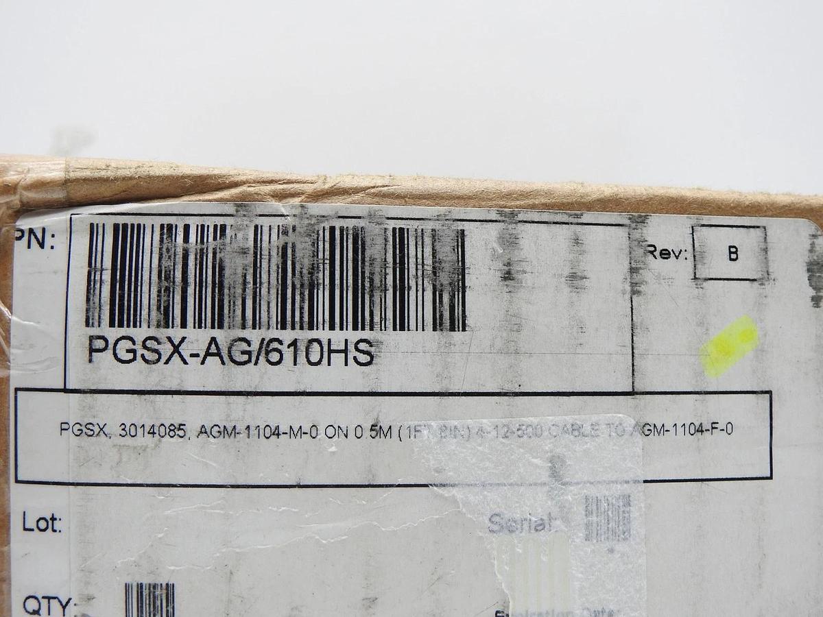Teledyne PGSX, 3014085 AGM-1104-M-0 (1FT) 4-12-500 CABLE to AGM-1104-F-0 PGSX-AG