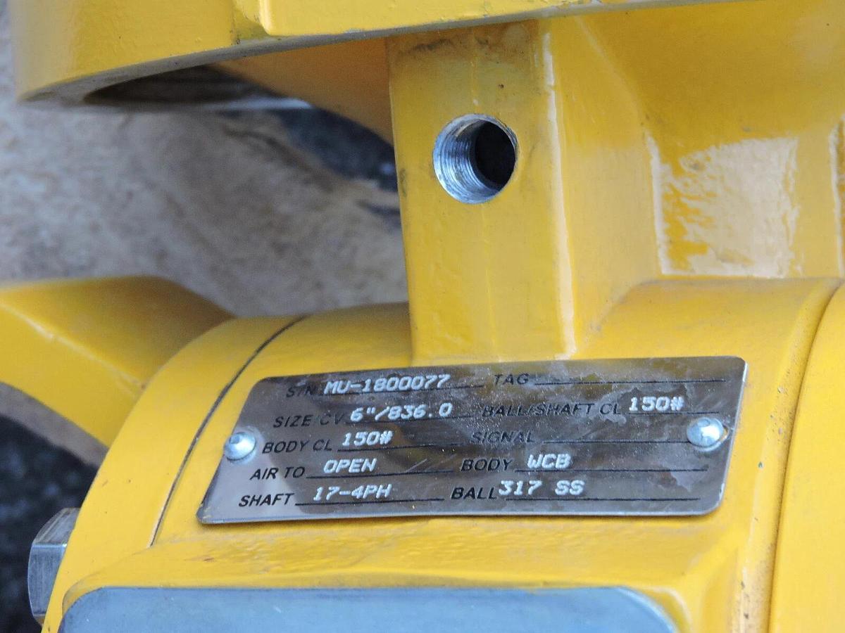 Mascot Rotary Actuator 6"/836.0, SHAFT: 17-4PH, 317 SS 150 PSI - NOB NEW!