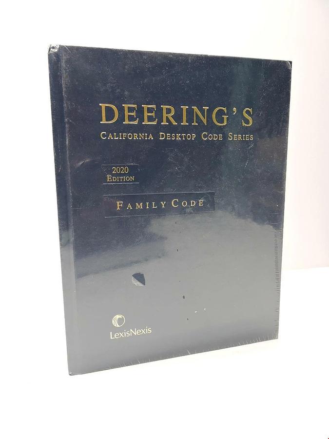 Deering's California Desktop Code Series Family Code 2020 Edition NEW