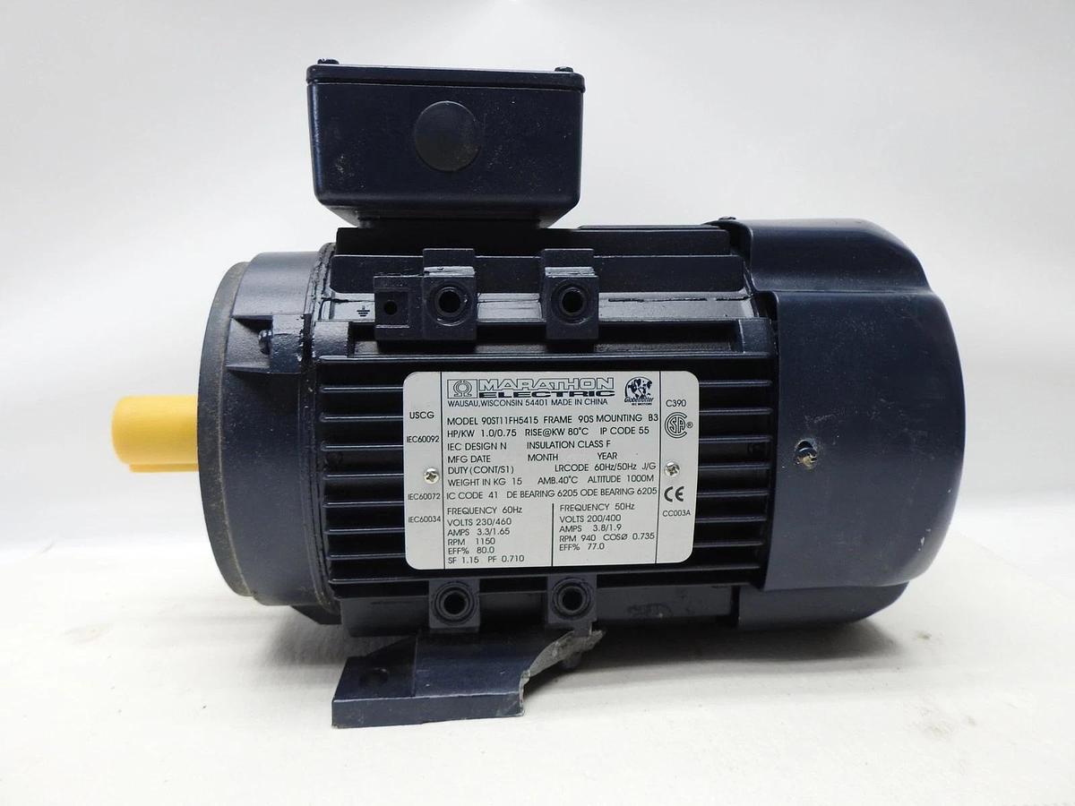 Marathon R374, 90ST11FH5415, 1-.75 Hp 1200/1000 RPM Motor - NEW READ